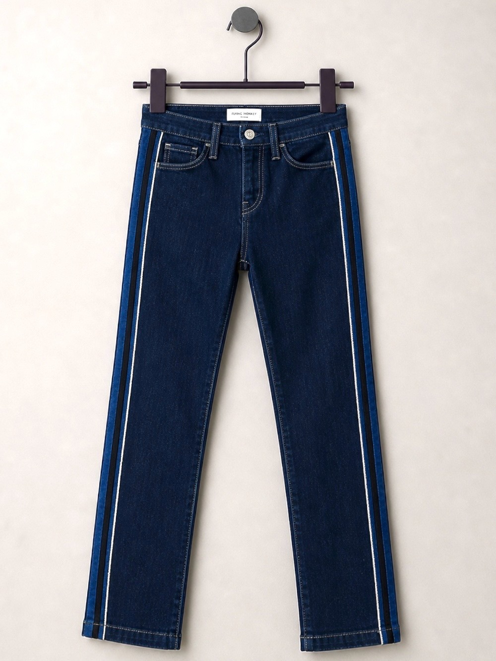 NWT Flying Monkey Platinum Los Angeles High Rise Side Stripe Jeans Size 26